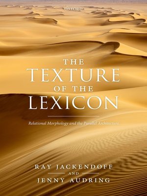 cover image of The Texture of the Lexicon